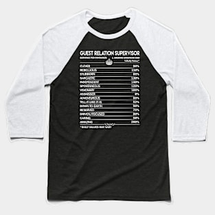 Guest Relation Supervisor T Shirt - Guest Relation Supervisor Factors Daily Gift Item Tee Baseball T-Shirt